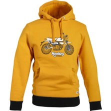Honda Monkey Kapüşonlu Sarı Sweatshirt (08AUD-KHO-006Y)