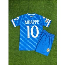 Alaturka Mix Real Madrid 2025/26 Yeni Sezon Kylian Mbappe Alternatif Çocuk Forması ( Blue)-10