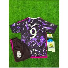 Alaturka Mix Real Madrid 2025/26 Yeni Sezon Mor Mbappe Çocuk Forması 4'lü Set