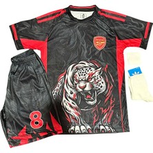 Alaturka Mix Arsenal 2026 Martin Odegaard Alevli Panter Desenli Yeni Sezon Çocuk Forması 4’lü Set