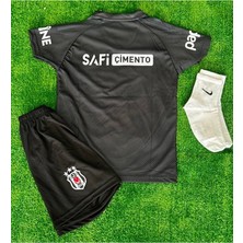 Alaturka Mix Beşiktaş 24/25 Isimsiz Deplasman Siyah Çoçuk Forması Forma+Şort+Çorap+Bileklik