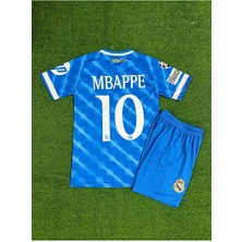 Alaturka Mix Real Madrid 2025/26 Yeni Sezon Kylian Mbappe Alternatif Çocuk Forması ( Blue)-10