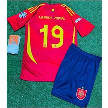 Alaturka Mix Ispanya #19 Lamine Yamal 2024-25 Iç Saha Çocuk Forması