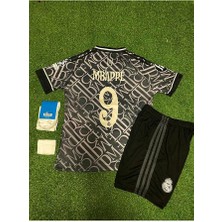 Alaturka Mix R.e.a.l M.a.d.r.i.d 2024/25 Sezon Kylian Mbappe Alternatif Çocuk Forması 4'lü Set (Thırd Shirt)