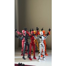 Moifugyia Lucky 13 Aksiyon Figürü Robot Oyuncak 13CM 6'lı Set ve 12'li El Seti