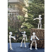 Moifugyia Iskelet Asker Aksiyon Figürü 9cm 4'lü ve Aksesuar Paketi Seti