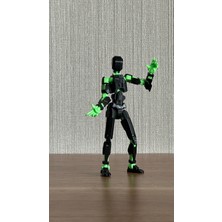 Moifugyia Lucky 13 Aksiyon Figürü Robot Oyuncak 13CM Siyah Yeşil