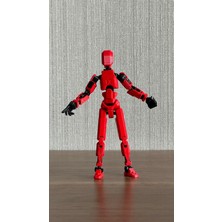 Moifugyia Lucky 13 Aksiyon Figürü Robot Oyuncak 13CM Kırmızı Siyah