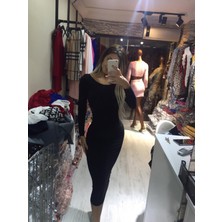 Pink Life Maksi Sandy Kumaş Siyah Mavi Elbise