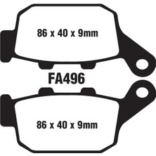 Sevgents Mondial Arka Fren Disk Balatası (Cbs) FA496 A Kalite 125 Drift L - Vultre 125 I Kd 125 F