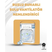 Epilons Taşınabilir 3'ü 1 Arada Mini Fan | Nemlendirici + Soğutucu + Gece Lambası