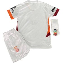 Alaturka Mix G.A.L.A.T.A.S.A.R.A.Y.2024/25 Yeni Sezon Isimsiz Deplasman Beyaz Çocuk Forması 4lü Set