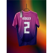 Alaturka Mix Euro 2024 Almanya Antonio Rüdiger 2 Deplasman Pembe Çocuk Forması Forma Şort Çorap