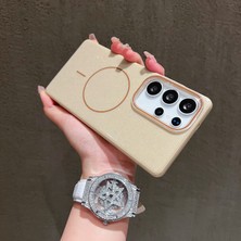 KumOziShop Samsung Galaxy S23 Ultra Uyumlu Simli Magsafe Özellikli Kılıf