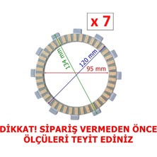 Sevgents Cf Moto NK250 Debriyaj Balatası 7 Li (2022 Öncesi) 12T A Kalite 95-120-134