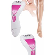 Epilons Ayak Törpü Başlıklı Epilatör Aleti 4 Başlıklı Taşınabilir Şarjlı Epilasyon Cihazı