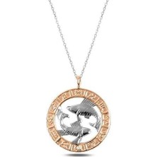 cleovibe Gümüş Rose Balık Burcu Kolye