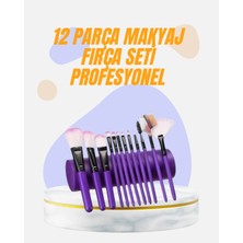Epilons Doğal Görünüm Sağlayan Yumuşak Kıllı 12 Parça Makyaj Fırça Seti Günlük ve Profesyonel Kullanıma Uygun