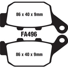 Sevgent Mondial Arka Fren Disk Balatası FA496 A Kalite Rx3i Evo (2016-....)