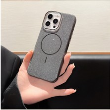 KumOziShop Iphone 14/15 Plus Uyumlu Simli Magsafe Özellikli Kılıf