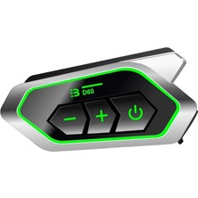 Belle Fusion Bfs D60 Motor Kask Kulaklık Rgb Modlu Motosiklet Kulaklık Su Geçirmez 5.3 Bluetooth Intercom