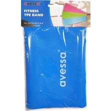 Helia Studio Mavi Sert Direnç Pilates Yoga Spor Egzersiz Direnç Lastiği 1500X15X0,5