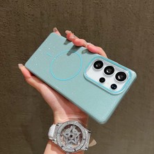 KumOziShop Samsung Galaxy S24 Ultra Uyumlu Simli Magsafe Özellikli Kılıf