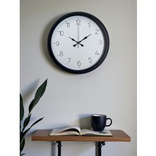 LTG Nova Zentime Pure Time Black 40 cm Metal Duvar Saati
