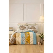 Mira Home Çift Kişilik Pamuklu Nevresim Takımı Zigzag Desenli