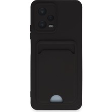 Evolvera Xiaomi Poco X5 5g Kılıf Kelvin Kartvizitli Silikon - Siyah