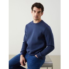 Lc Waikiki Yeni Sezon Bisiklet Yaka Uzun Kollu Baskılı Erkek Sweatshirt