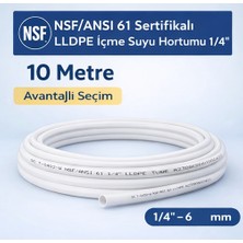 Reobox Su Arıtma Hortumu 1/4” – Nsf/ansı 61 Sertifikalı Lldpe Içme Suyu Hortumu 10 Mt
