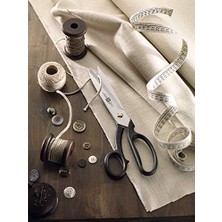 Superfection Klasik Terzi Makası, Kumaş Makası, Uzunluk: 21 Cm, Özel Paslanmaz Çelik/plastik, Siyah, 210 mm