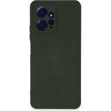 Evolvera Xiaomi Redmi Note 12 4g Kılıf Nano Içi Kadife Silikon - Koyu Yeşil