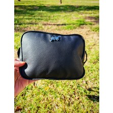 Kadın Siyah Deri Askılı Günlük Çanta