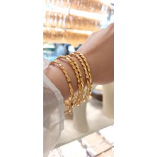 Cemal Demircioğlu Paftalı Burma 22 Ayar Yatırımlık 6.0 Ölçü 20 Gr Altın Kadın Bilezik