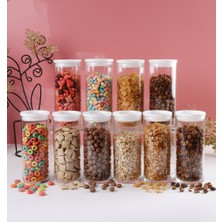 Paşabahçe 43756 Cam Saklama Kabı 1230 cc 10 Adet Beyaz Kapak