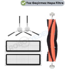 robotyedek Dreame D10 Plus Gen 2 (RLD32GD) Uyumlu Mopsuz Fırça Hepa Filtre Seti-5 Parça