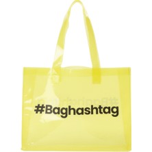 Baghashtag Sarı Şeffaf Plaj Çantası