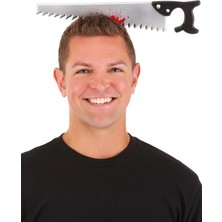 Belle Fusion Bfs   Kafaya Saplanmış Halloween Kanlı Testere Şaka Tacı