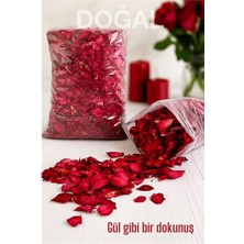Skygo Doğal Kurutulmuş Gül Yaprakları – Dekoratif, Aromatik ve Romantik Kullanım İçin 70g Paket