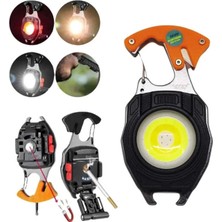 Belle Fusion Bfs El Feneri LED Anahtarlık Çok Fonksiyonlu Mini Çakmak Özellikli