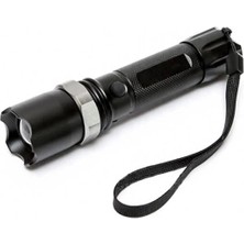 Belle Fusion KM-110 Profesyonel Şarjlı El Feneri Ledli+Flashlight+Zoom Özellikli  Aparatlı 6 Parça Full Set