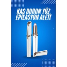 Epilons Tüy Kıl Alma Kaş Bıyık Unisex Yüz Bakım Epilasyon Aleti Pilli