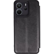 Evolvera Xiaomi Redmi Note 14 4g Kılıf Flip Cover - Siyah