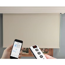 Rovline Akıllı Motorlu Stor Perde, Zaman Ayarlı, Kumandalı, Telefon ve Sesle Kontrol, Tuya Uyumlu