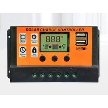 Gjob Solar Şarj Regülatörü 12V 24V 100A Güneş Paneli  Şarj Kontrol Cihazı