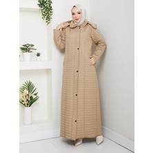 Eslemnur 140CM Içi Velboalı Kapitone Mont