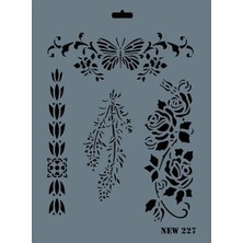 Belle Fusion Rich New Seri N-227 Stencil 35X25 cm