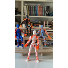 Moifugyia Lucky 13 Aksiyon Figürü Robot Oyuncak 13CM 4'lü Turuncu Set